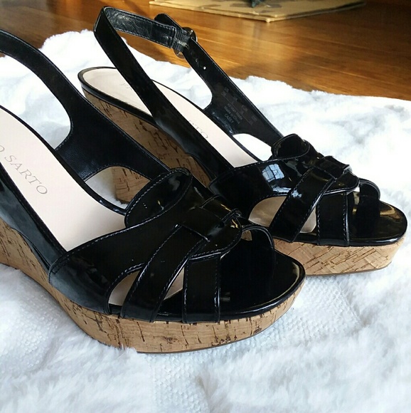 Franco Sarto cork wedge sandals - Picture 2 of 8